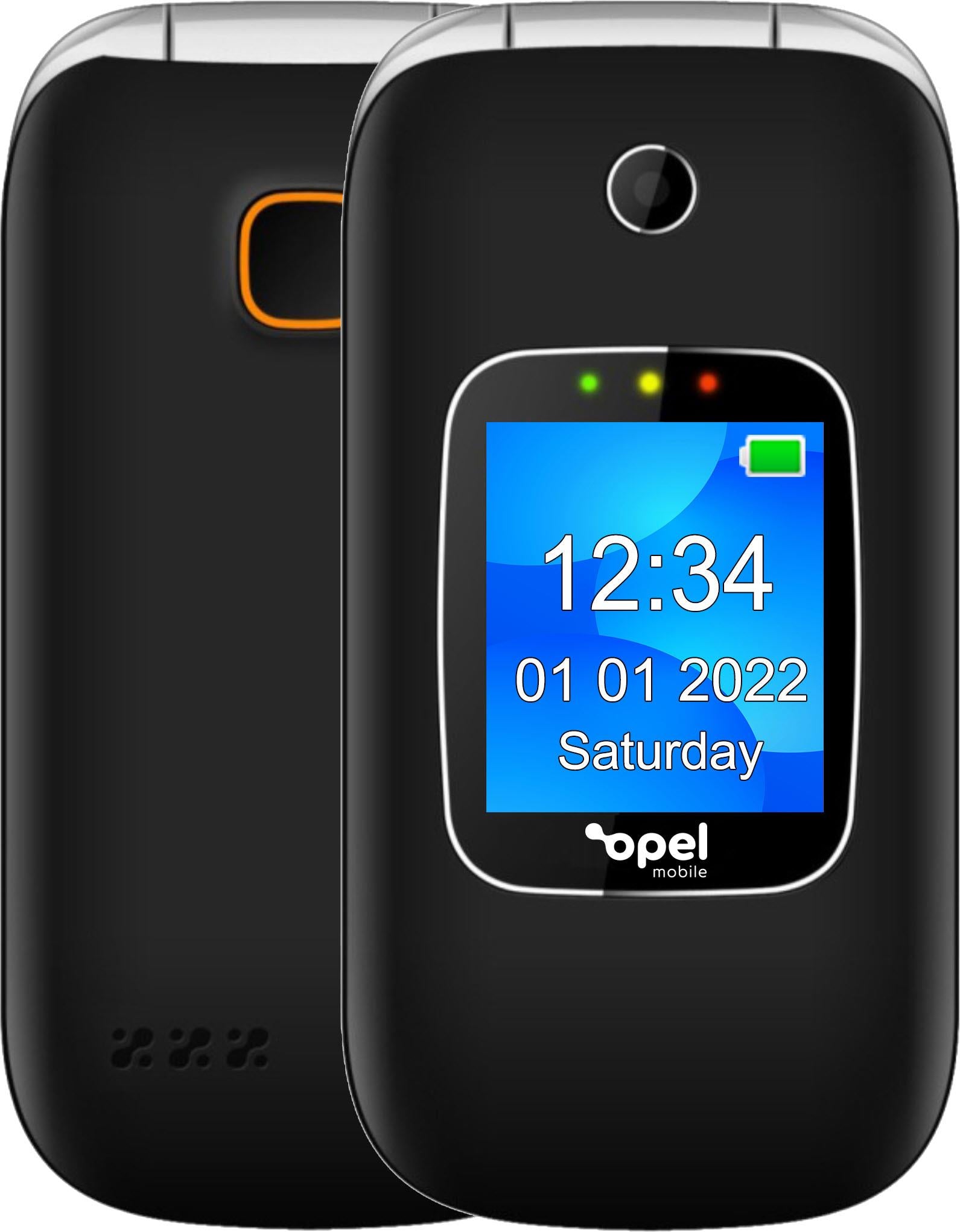 Opel Mobile FlipPhone 6 4G (Black/Grey)