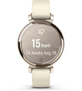 Garmin Lily® 2. Cream Gold with Coconut Silicone Band