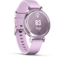 Garmin Lily® 2. Metallic Lilac with Lilac Silicone Band