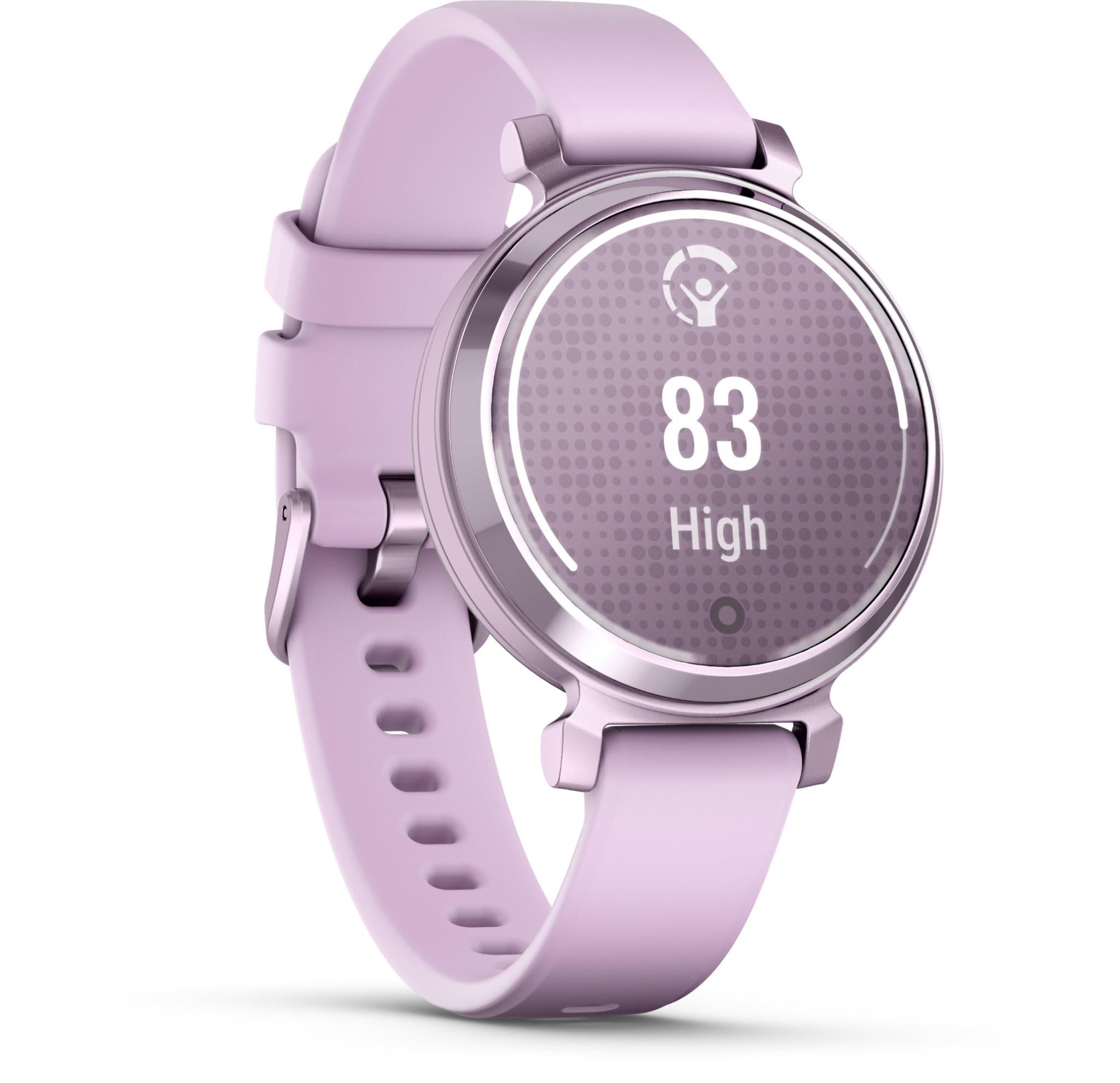 Garmin Lily® 2. Metallic Lilac with Lilac Silicone Band