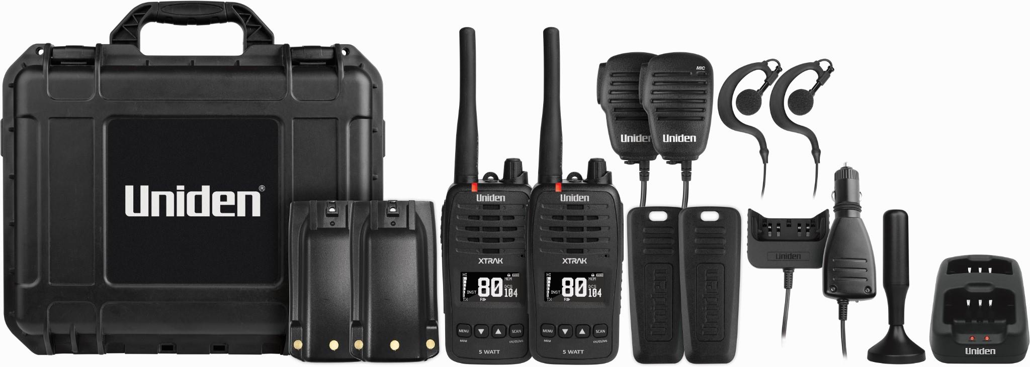 Uniden  XTRAK50-2TP 5 Watt UHF Waterproof Handheld Radio Tradies Pack