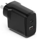 Cygnett Powerplus 32W PD Dual Port Wall Charger (Black)