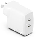 Cygnett PowerPlus 35W Dual Port USB-C Wall Charger (White)