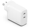 Cygnett PowerPlus 60W Dual Port Wall Charger (White)