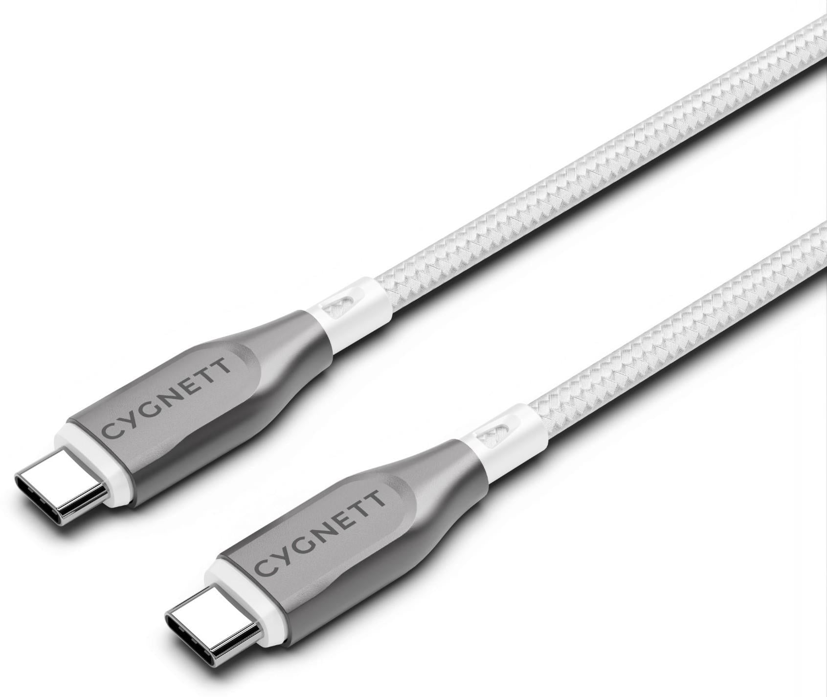 Cygnett Armoured USB-C to USB-C Cable 3M (White)