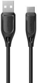 Cygnett Charge & Connect USB-C to USB-A 2.0 Cable V2 2.2m (Black)