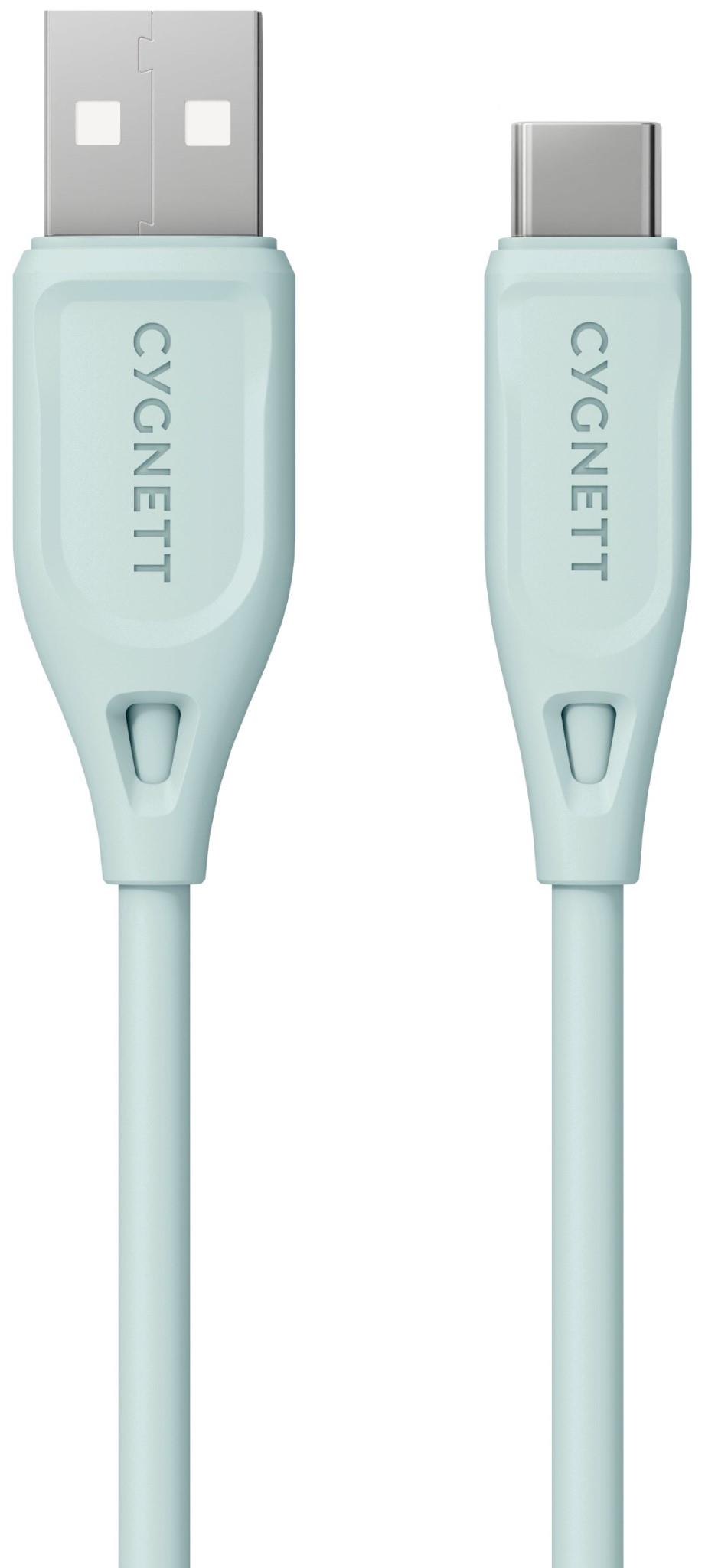 Cygnett Charge & Connect USB-C to USB-A 2.0 Cable V2 1.2m (Green)