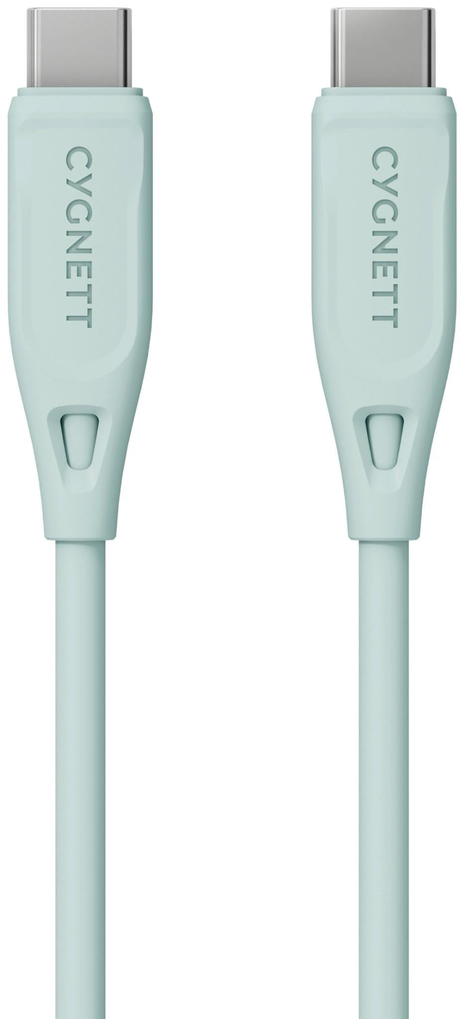 Cygnett Charge & Connect USB-C to USB-C 2.0 Cable V2 1.2m (Green)