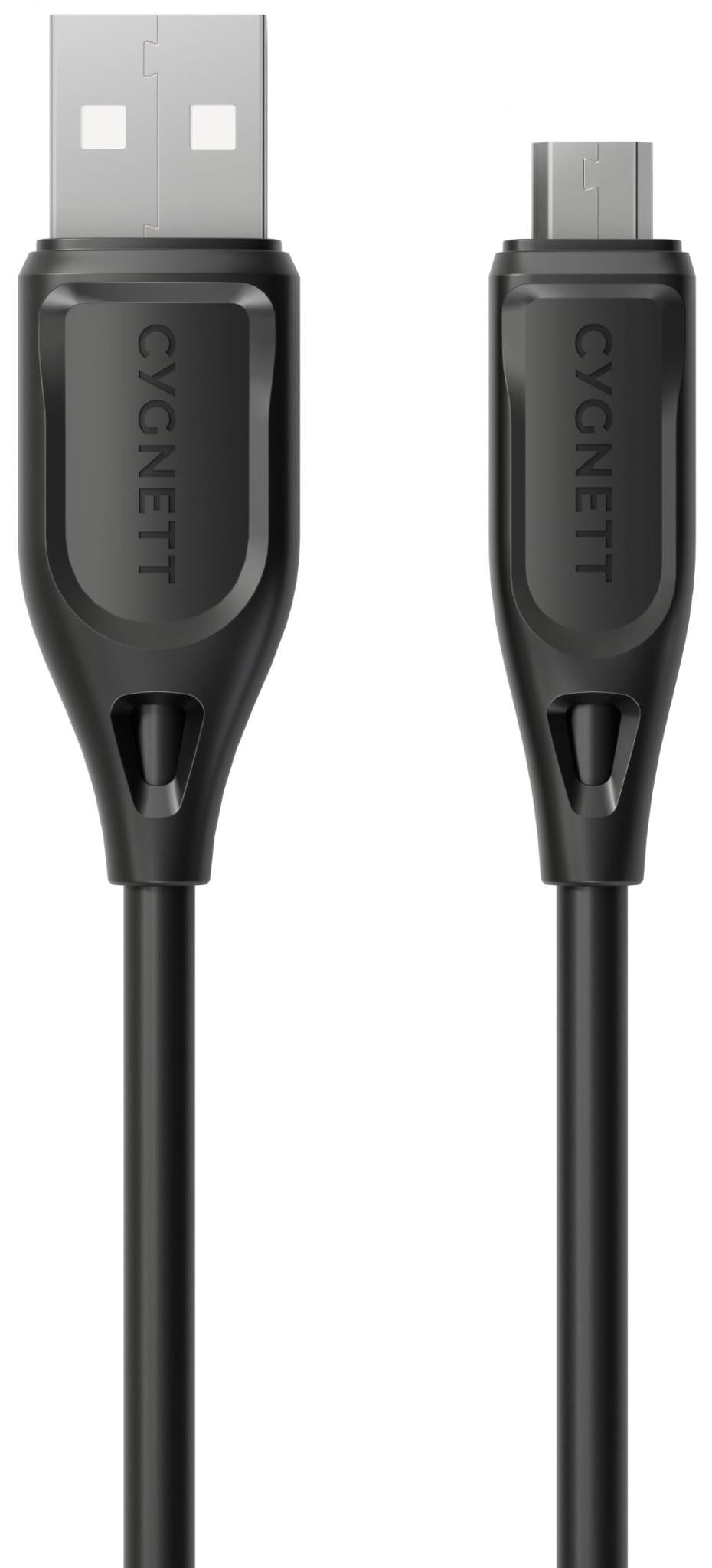 Cygnett Charge & Connect Micro USB to USB-A Cable V2 1.2m (Black)
