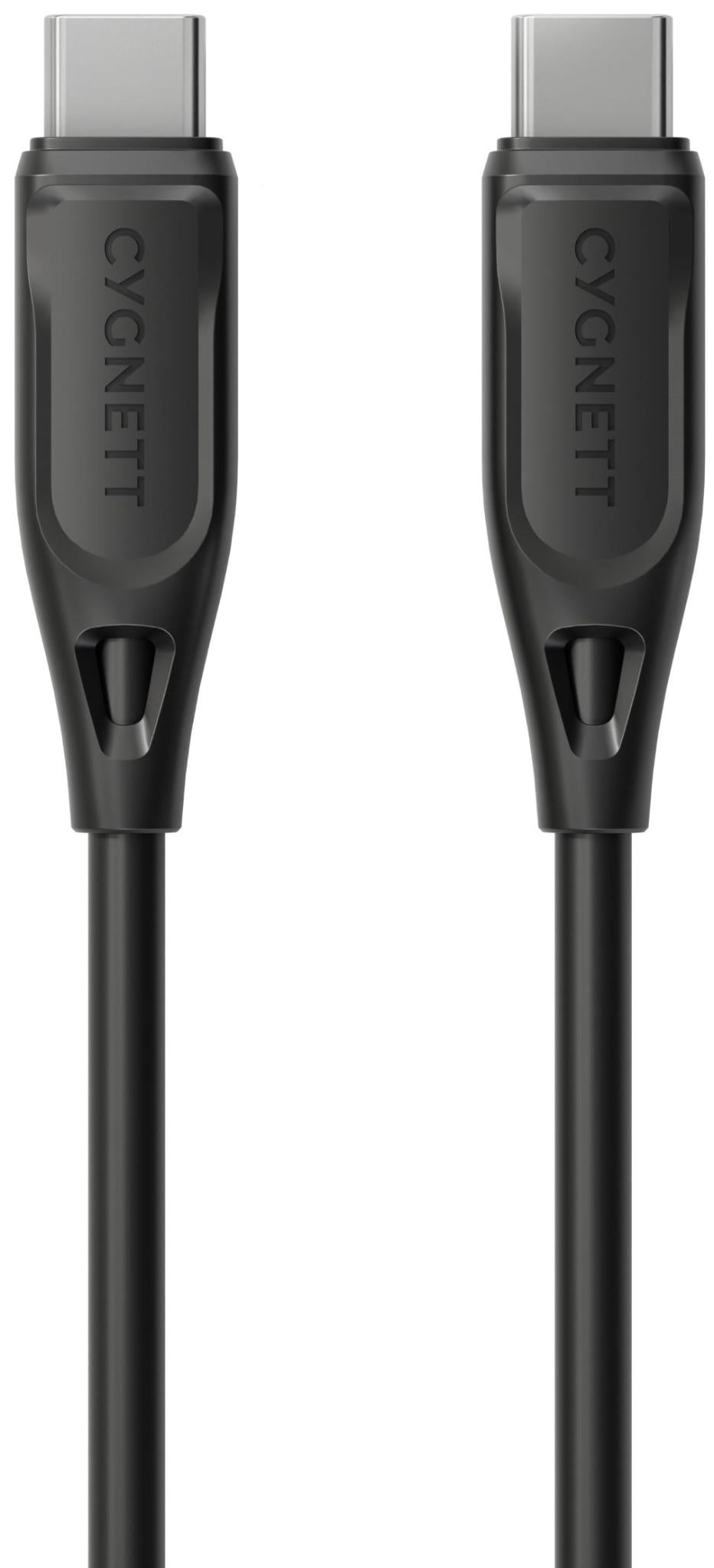 Cygnett Charge & Connect USB-C to USB-C 2.0 Cable V2 1.2m (Black)