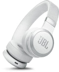 JBL Live 670 Wireless True Adaptive Noise Cancelling On-Ear Headphones (White)