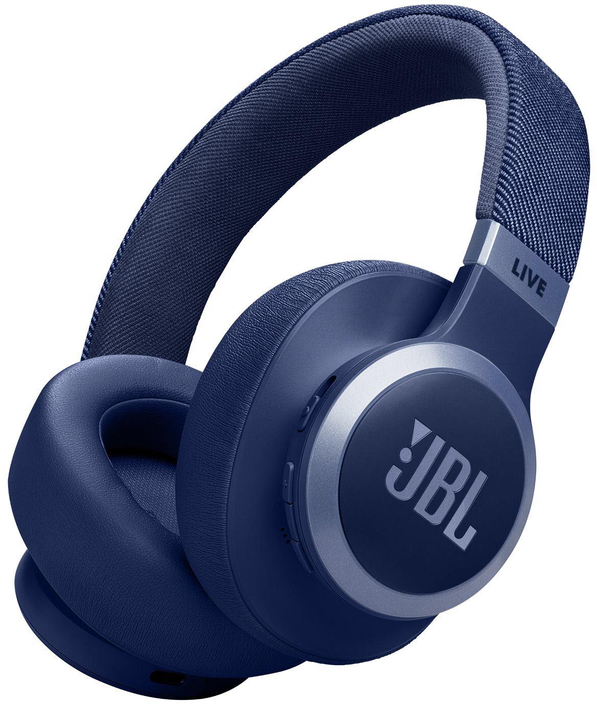 JBL Live 770NC Wireless True Adaptive Noise Cancelling Over-Ear Headphones (Blue)