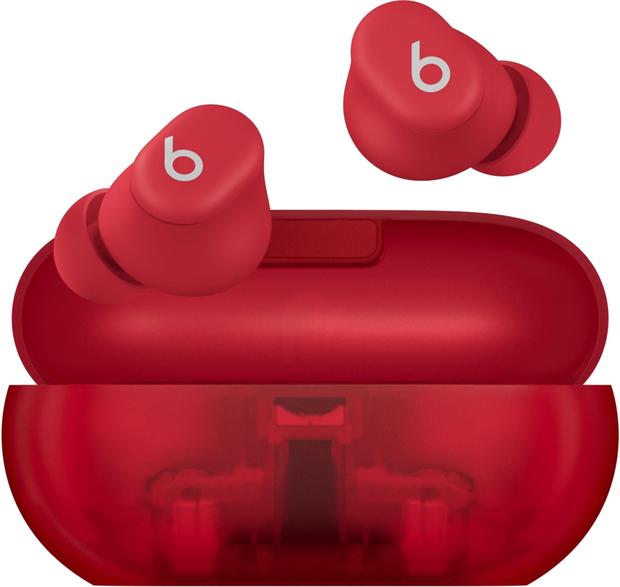 Beats Solo Buds True Wireless Earbuds (Transparent Red)