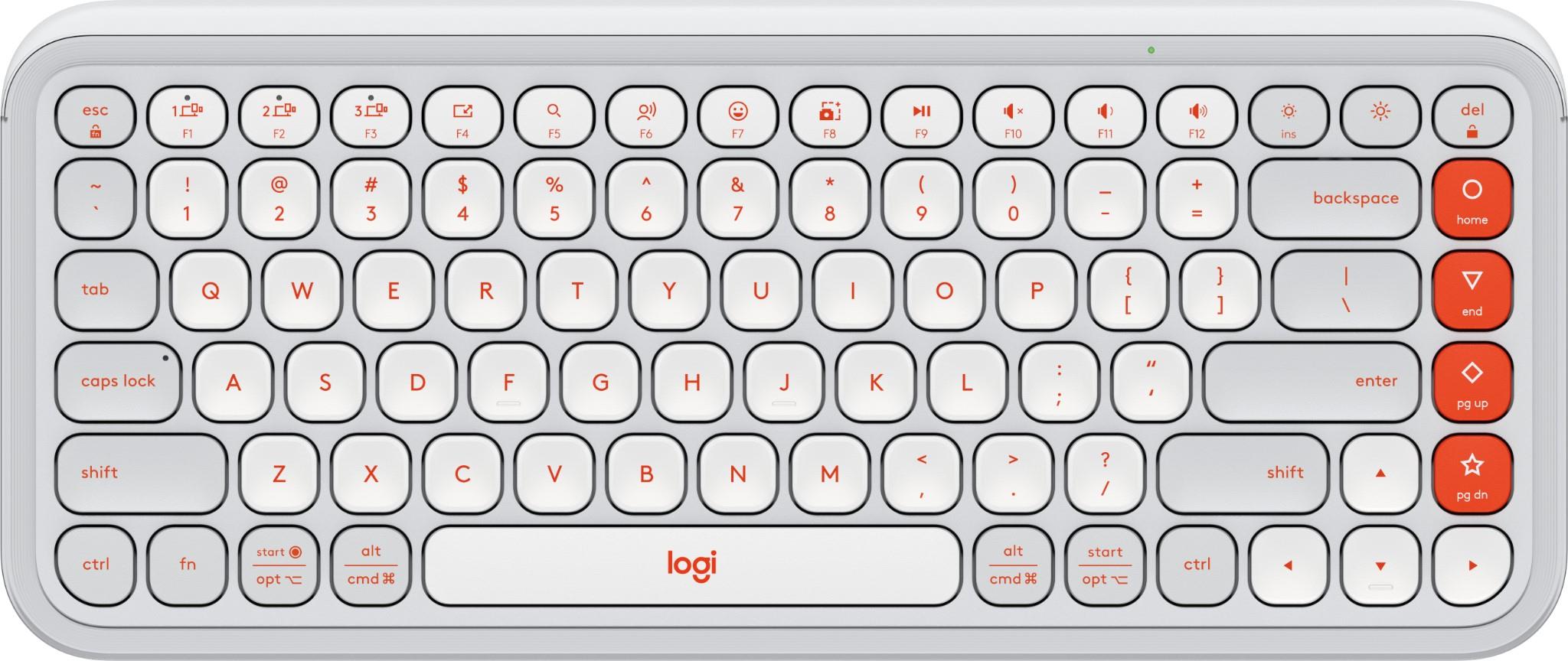 Logitech POP Icon Keys Wireless Keyboard (Off White)