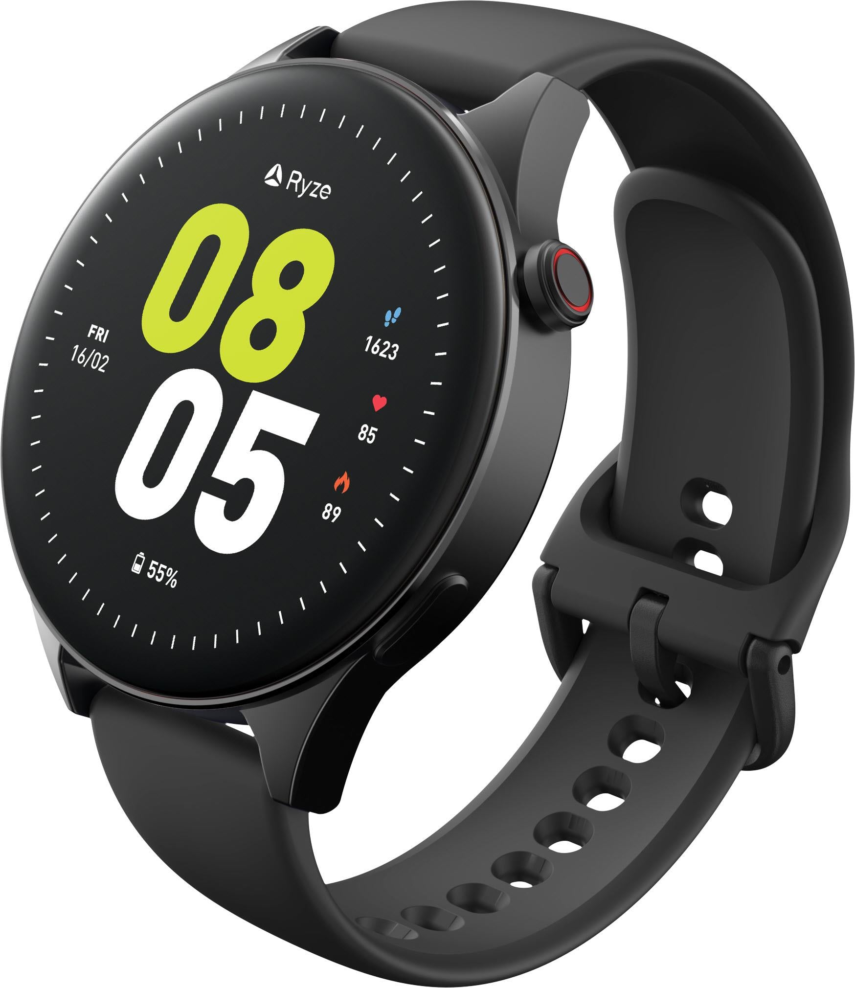 Ryze Wave Smart Watch MP3 (Black/Blue)