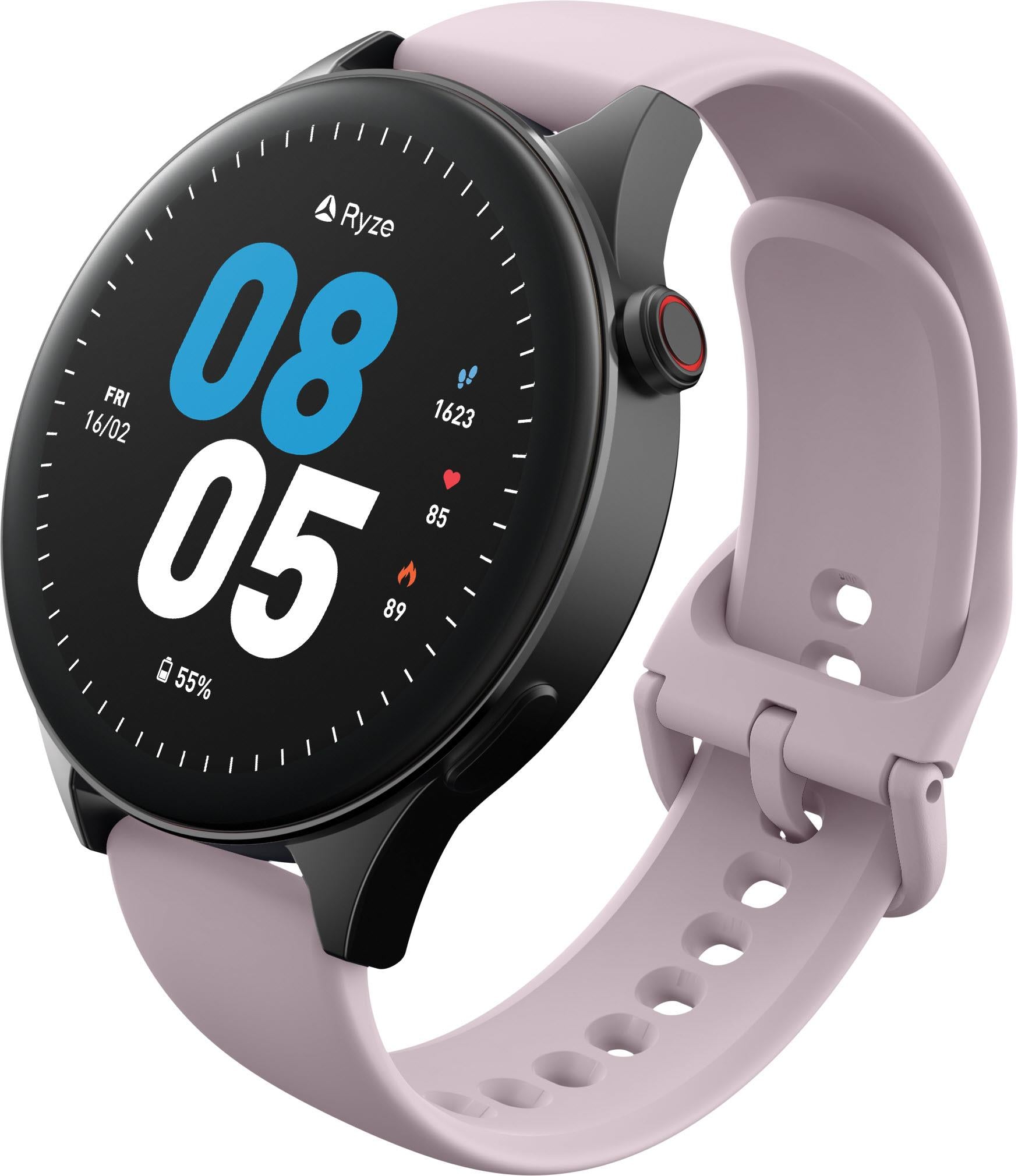 Ryze Wave Smart Watch MP3 (Lilac/Black)