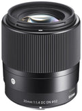Sigma 30mm f/1.4 DC DN Contemporary Camera Lens for Sony E-Mount