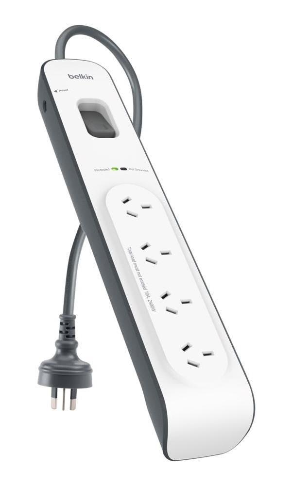 Belkin 4-outlet Surge Protection Strip with 2M Power Cord