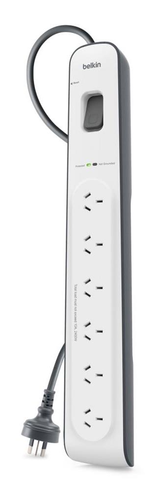 Belkin 6-outlet Surge Protection Strip with 2M Power Cord