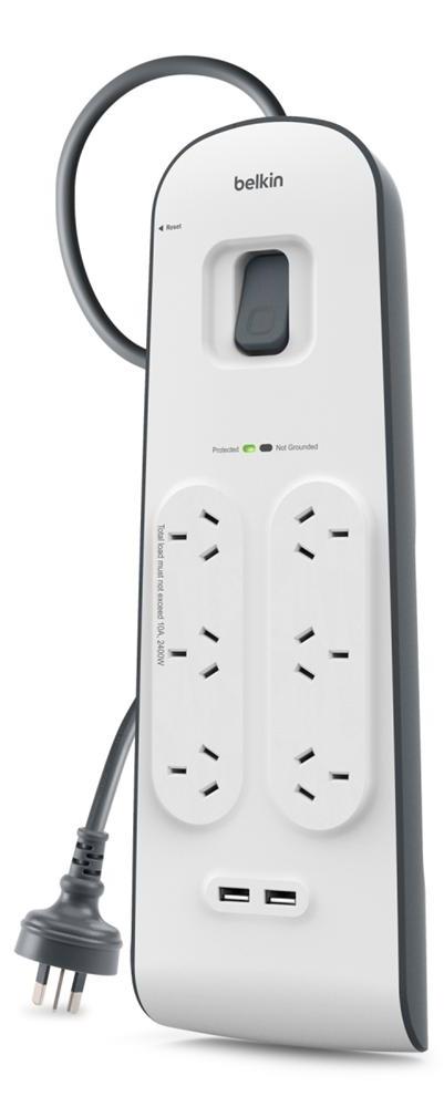 Belkin 2.4 Amp USB Charging 6-outlet Surge Protection Strip