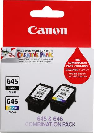 Canon PG-645 & CL-646 Combination Printer Ink Pack