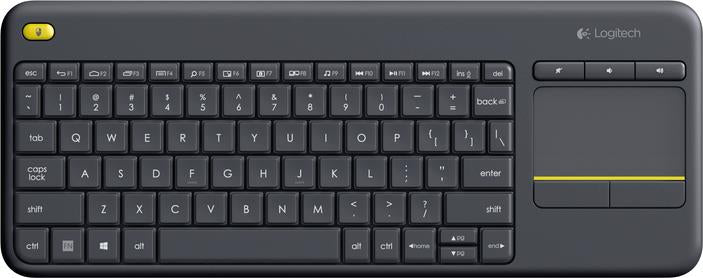 Logitech K400 Plus Wireless Touch Keyboard (Black)