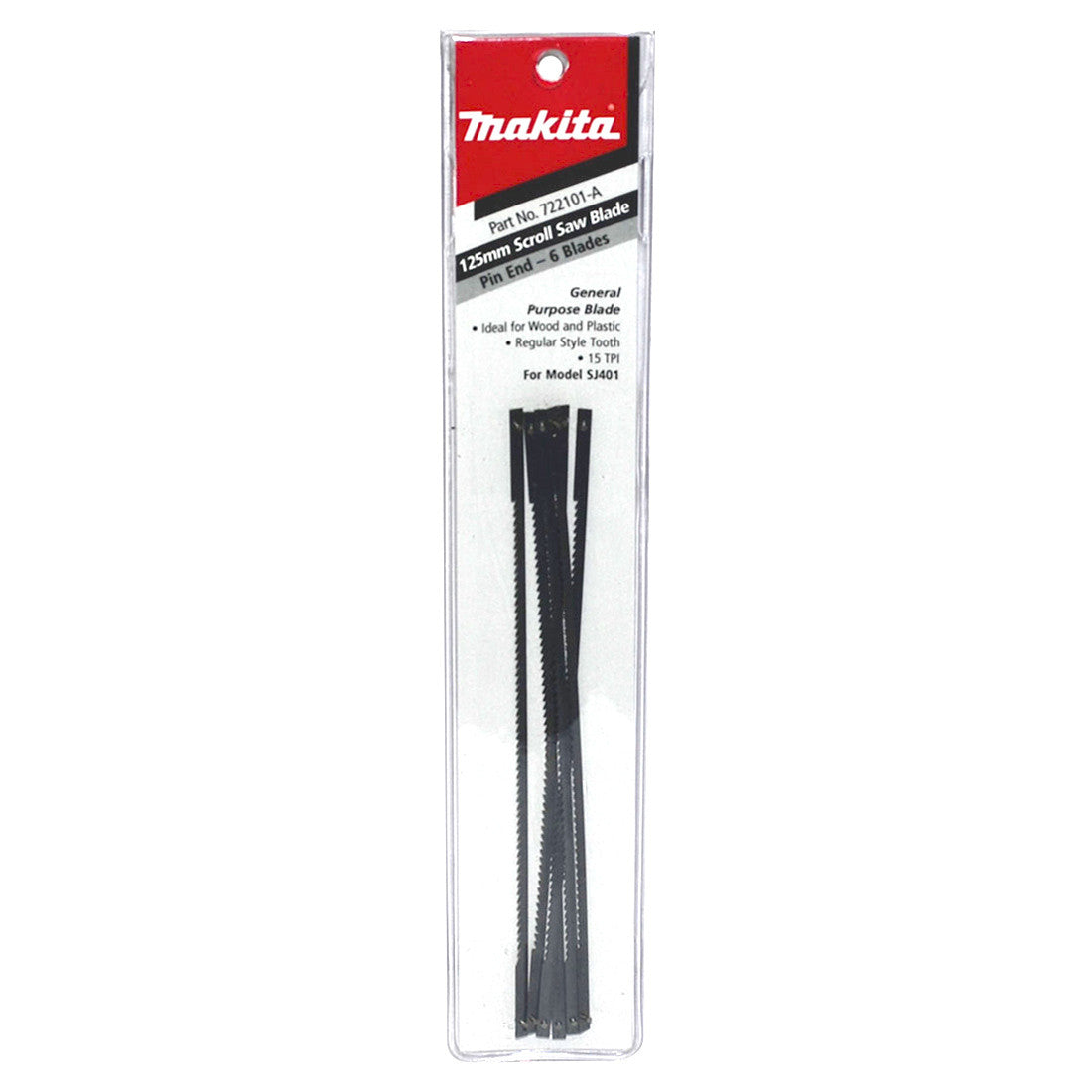 Makita Scroll Saw Blade Pin 15TPI 6PksuitsSJ401