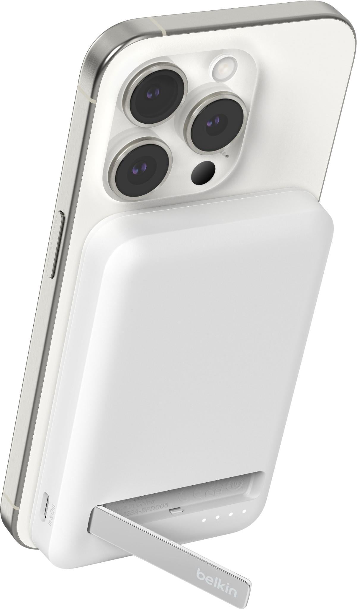 Belkin BoostCharge Pro Magnetic 5K Power Bank with Qi2 15W (White)