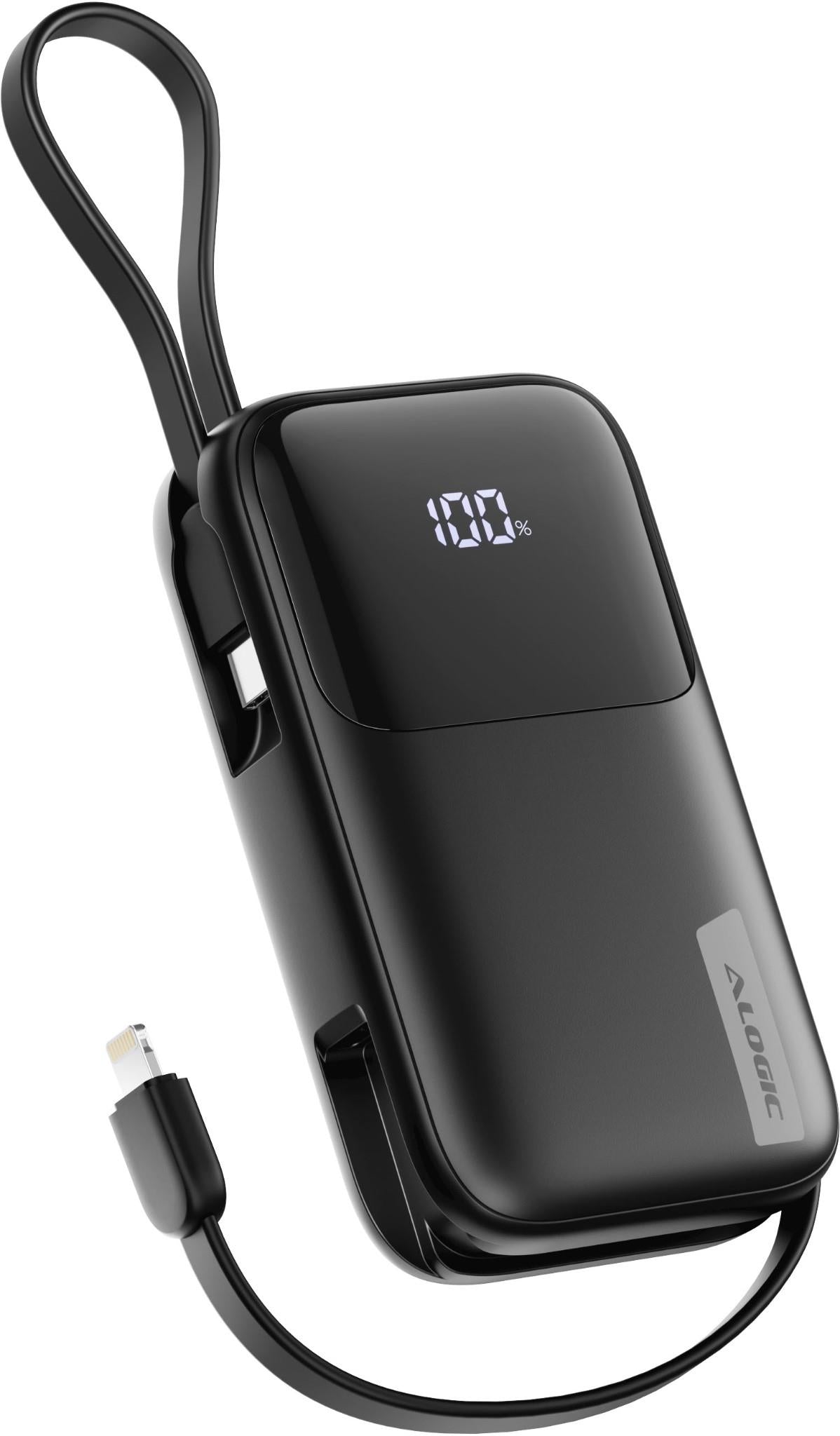 ALOGIC 10K 20W Tandem Powerbank with USB-C & Lighting (Black)