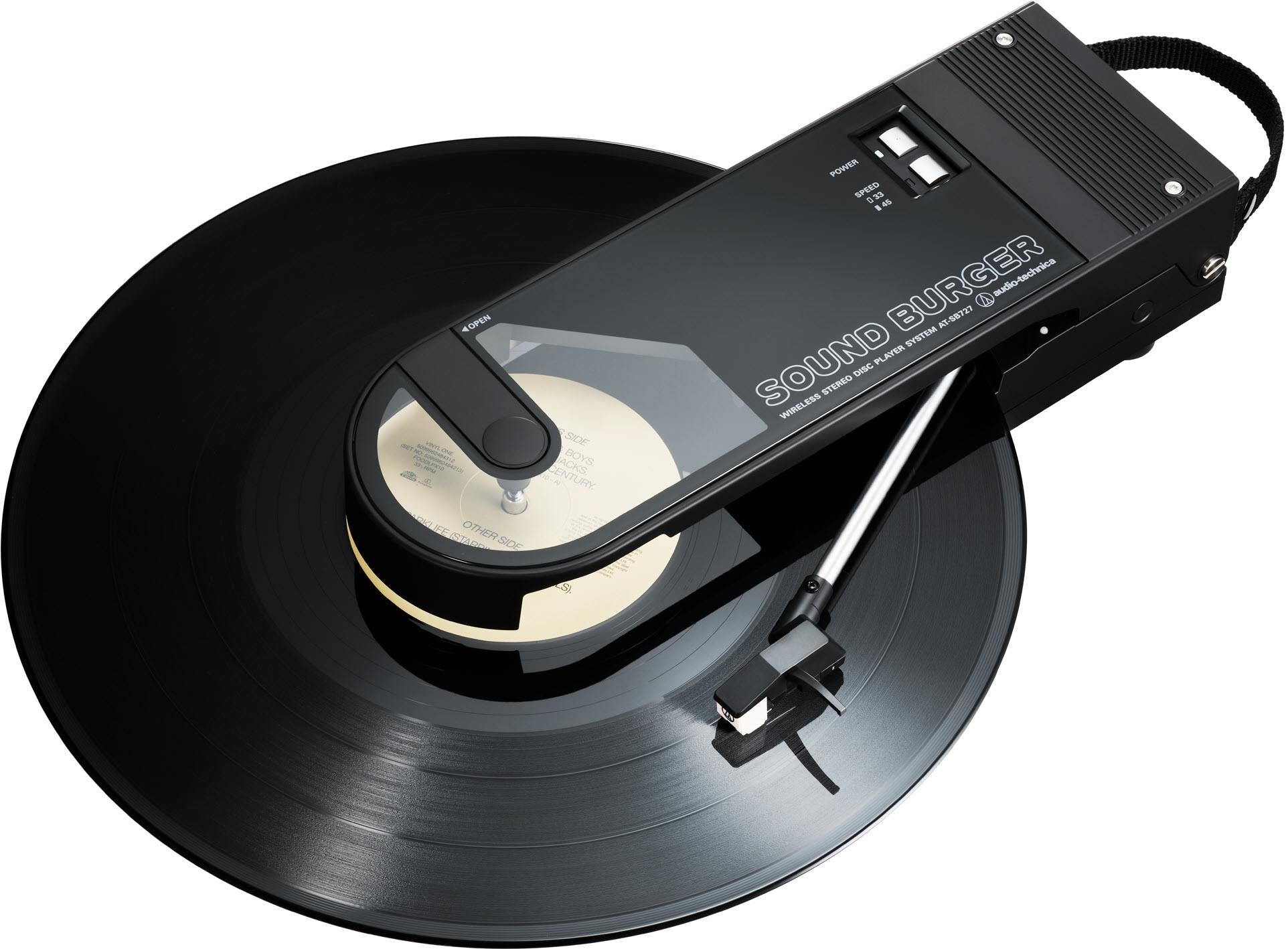 Audio-Technica AT-SB727 Sound Burger Portable Bluetooth Turntable (Black)