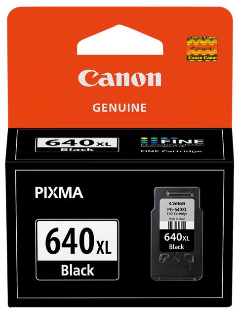 Canon Pixma PG640 FINE High Yield Printer Ink Cartridge (Black)