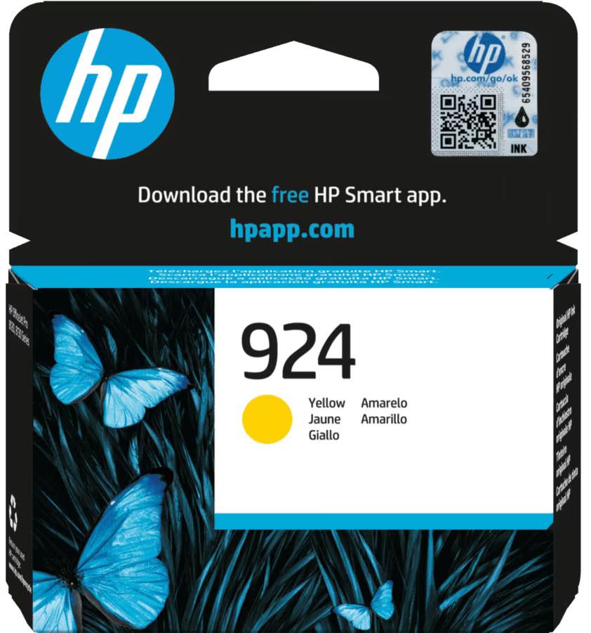 HP 924 Original Ink Cartridge (Yellow)