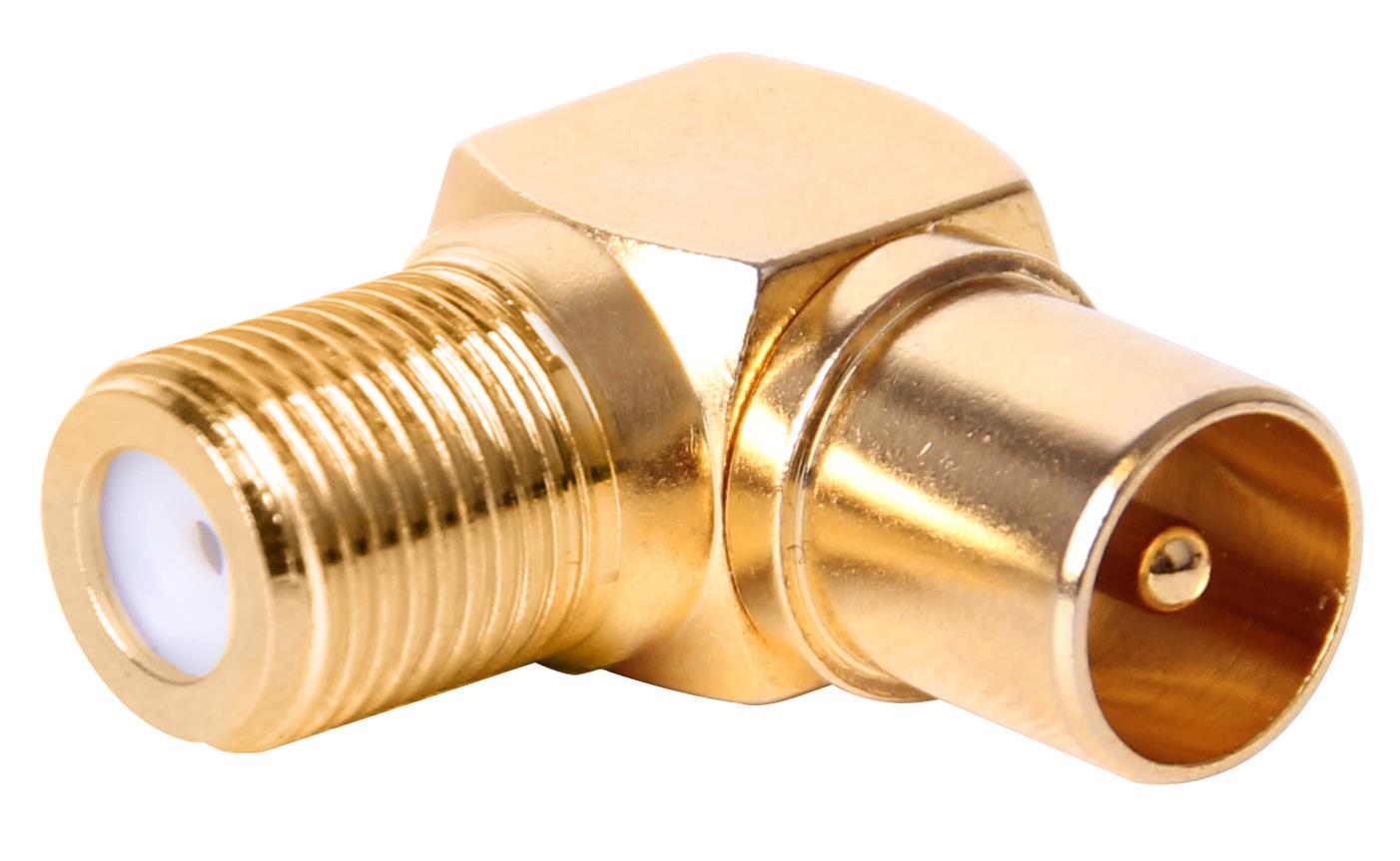 XCD Essentials Elbow Coax to F Type Adapter V2