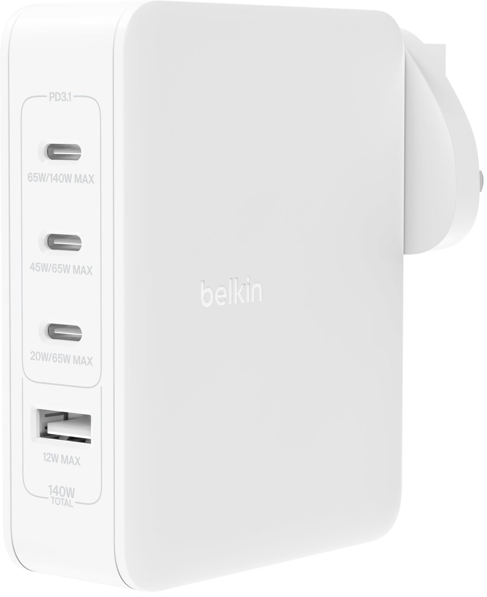 Belkin BoostCharge Pro 4-Port GaN 140W Wall Charger