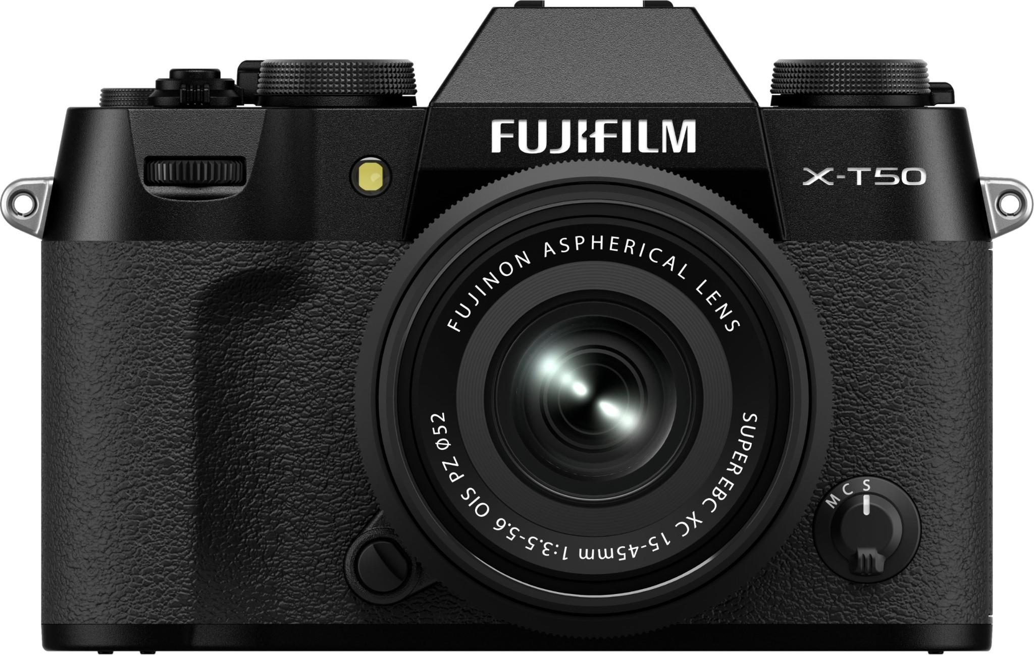 Fujifilm X-T50 Mirrorless Camera with 15-45mm Lens (Black)