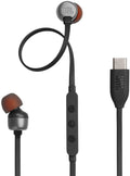 JBL Tune 310C USB-C Wired In-Ear Headphones (Black)