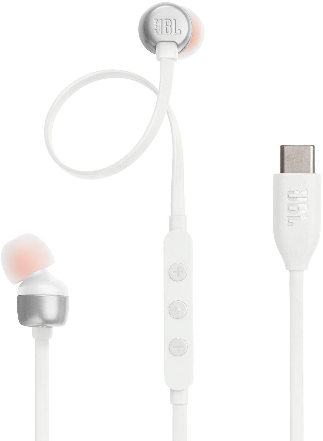 JBL Tune 310C USB-C Wired In-Ear Headphones (White)