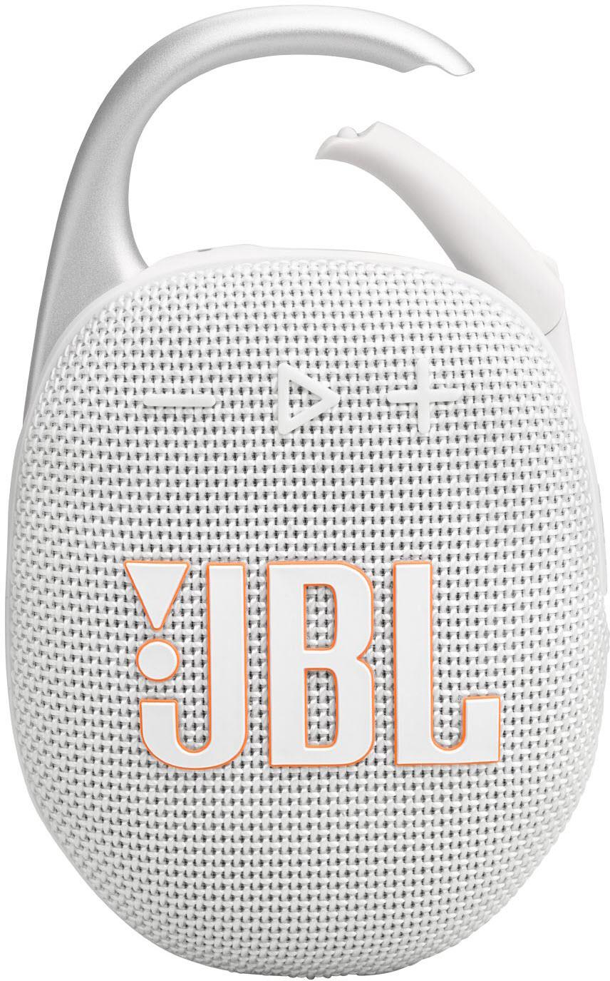 JBL Clip 5 Portable Bluetooth Speaker (White)