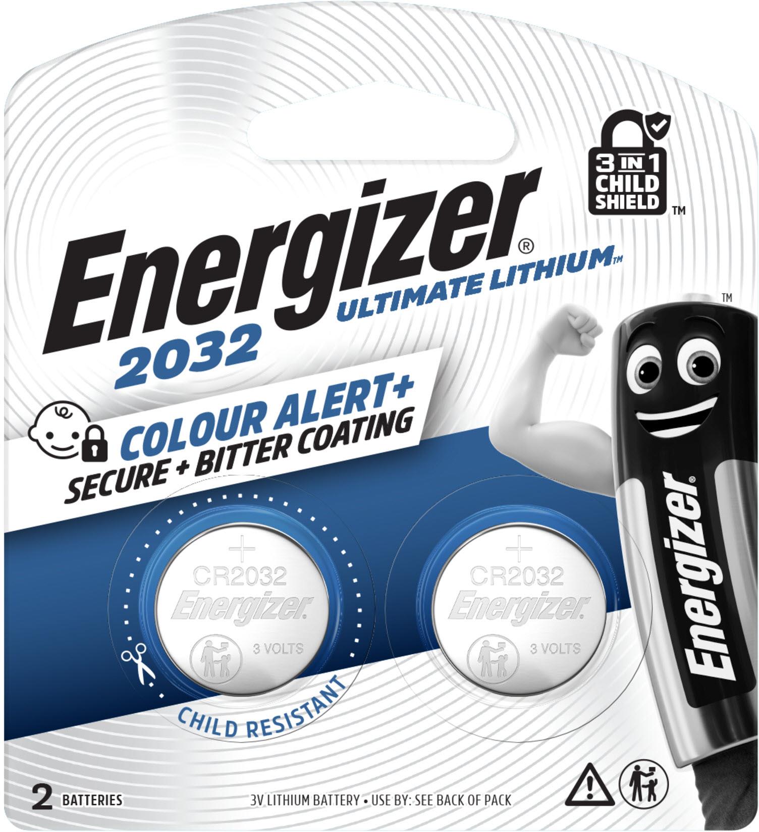 Energizer Ultimate Lithium 2032 Coin Battery (2 Pack)