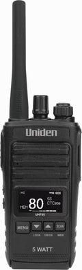 Uniden UH755 5 Watt UHF Splashproof CB Handheld Radio