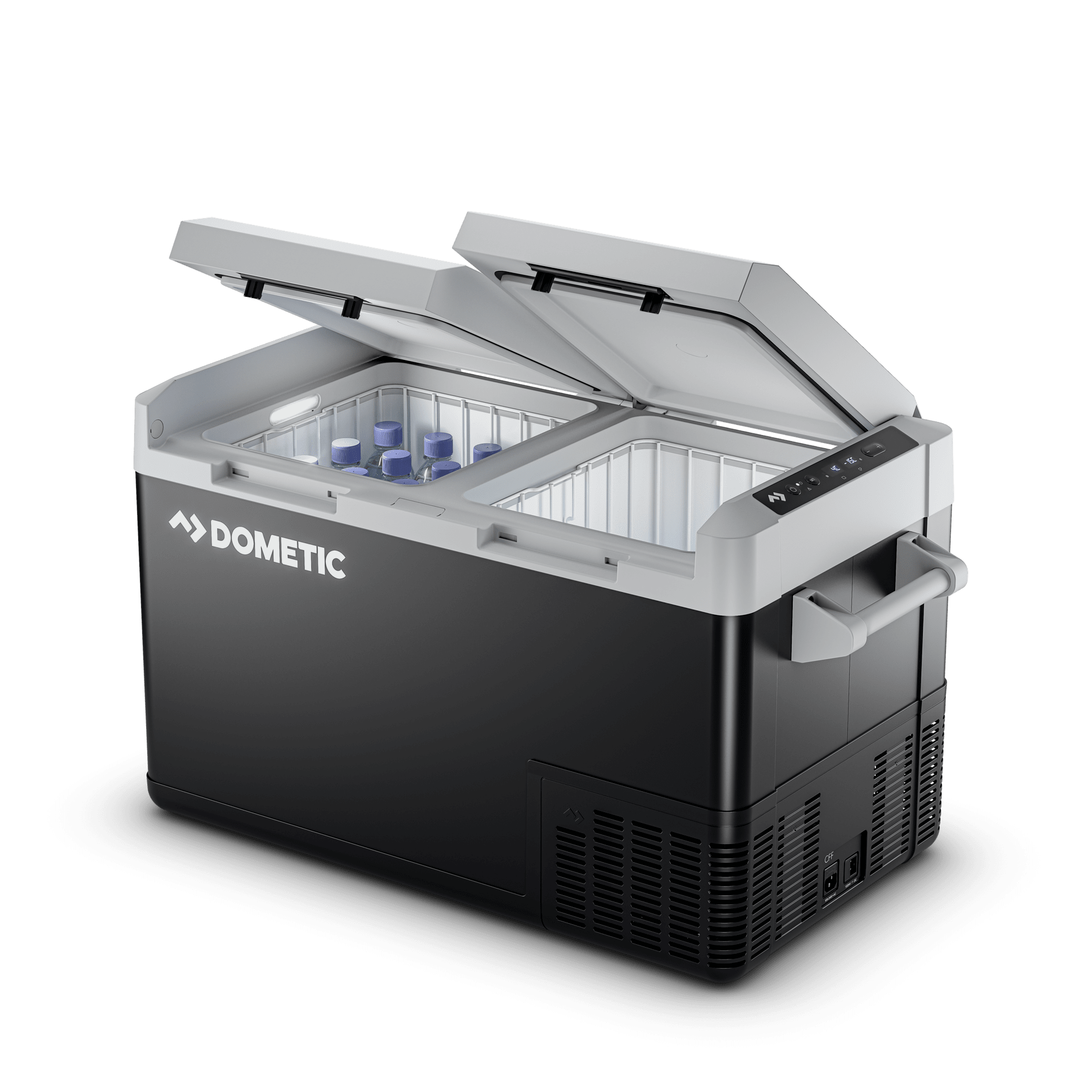 70L fridge and freezer with insulated cover