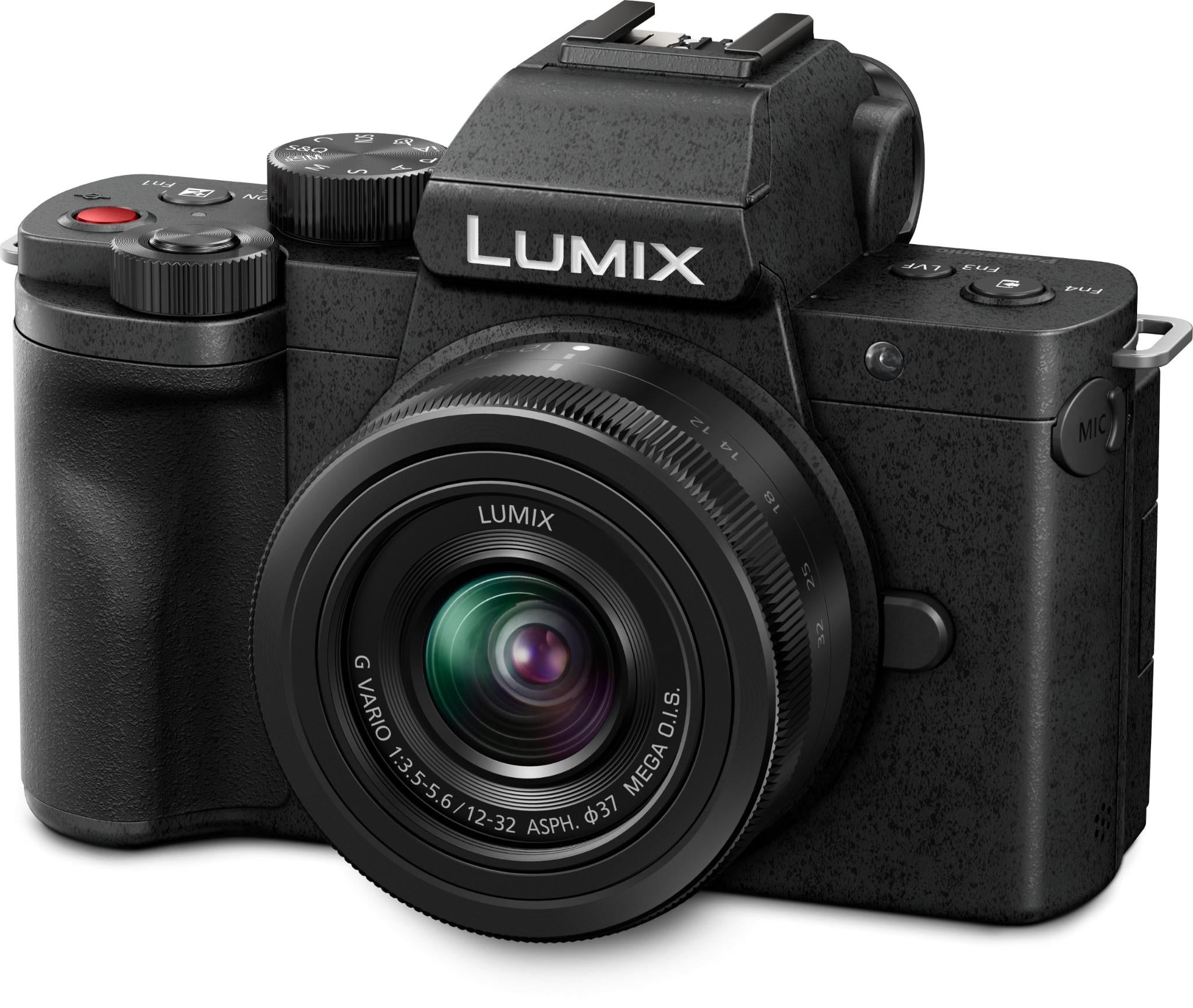 Panasonic LUMIX G100D Compact Mirrorless Camera with 12-32mm F3.5-5.6 Lens
