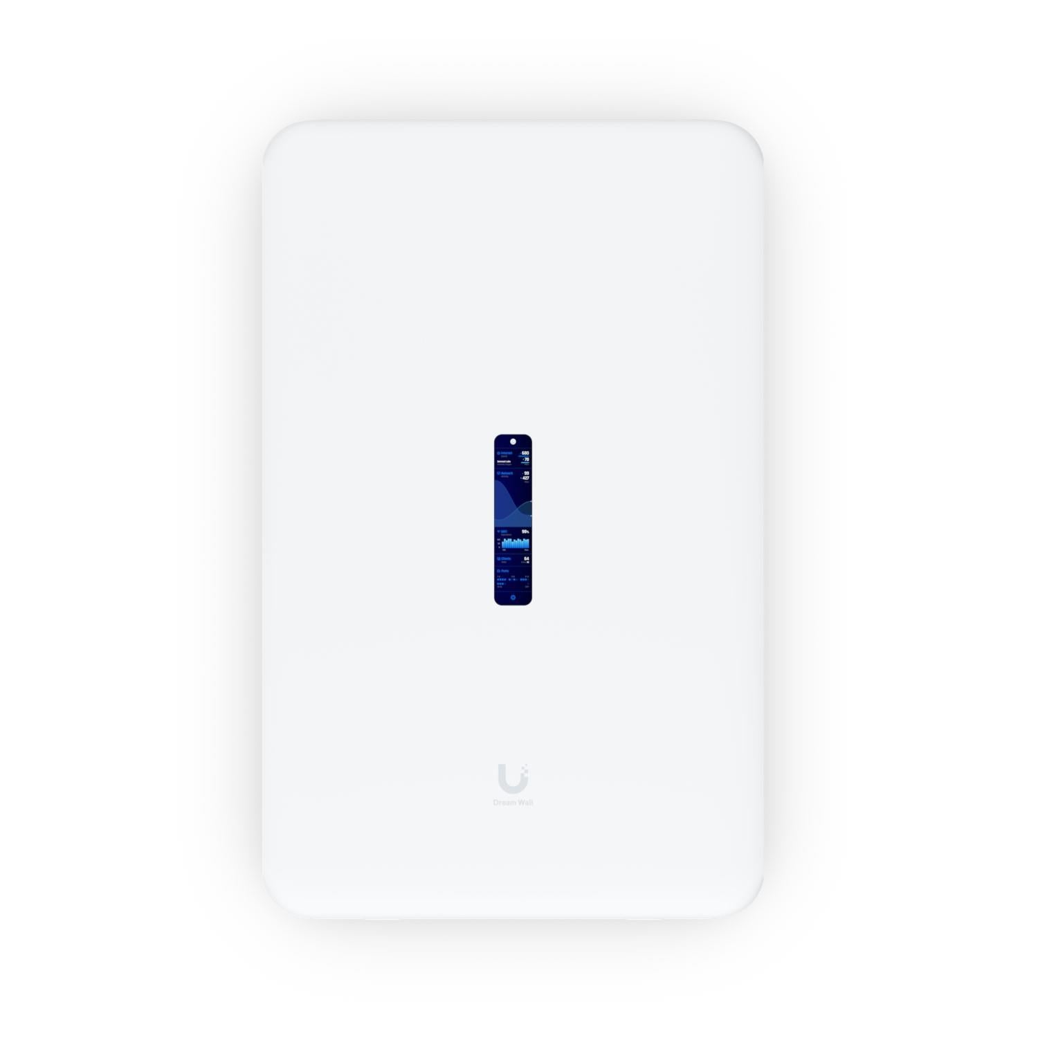 Ubiquiti UDW UniFi Dream Wall. Wall-mountable UniFi Cloud Gateway/Built-in WiFi 6 Access Point/PoE Switching/UniFi OS Console/3.5+ Gbps