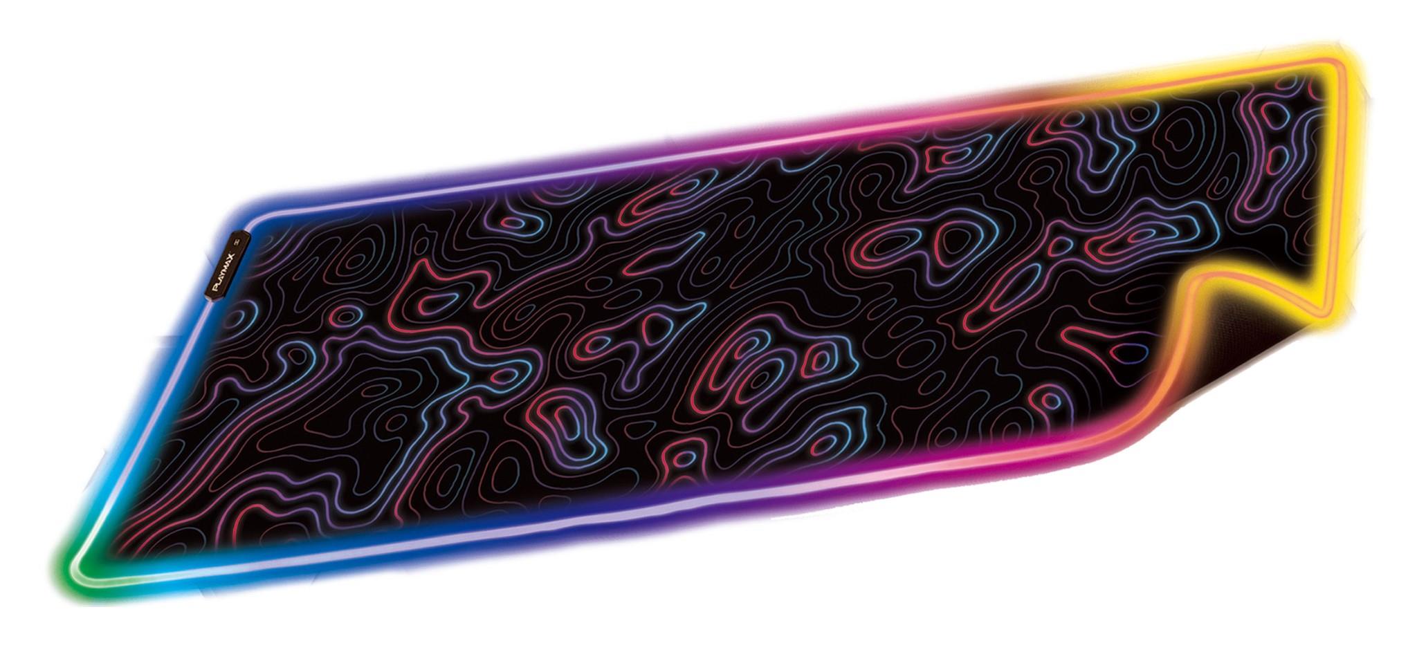 Playmax Aurora Topography X2 Mouse Mat (RGB)