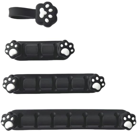 Playmax Paw Print Cable Mangement (Black/White)