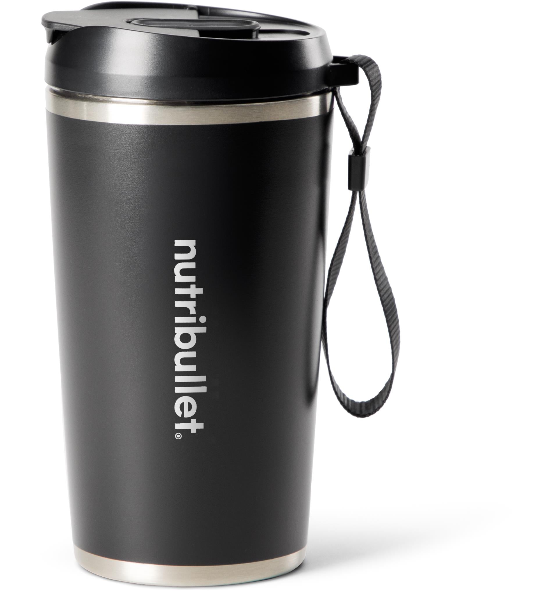 NutriBullet Flip Stainless Steel Portable Blender (Black)