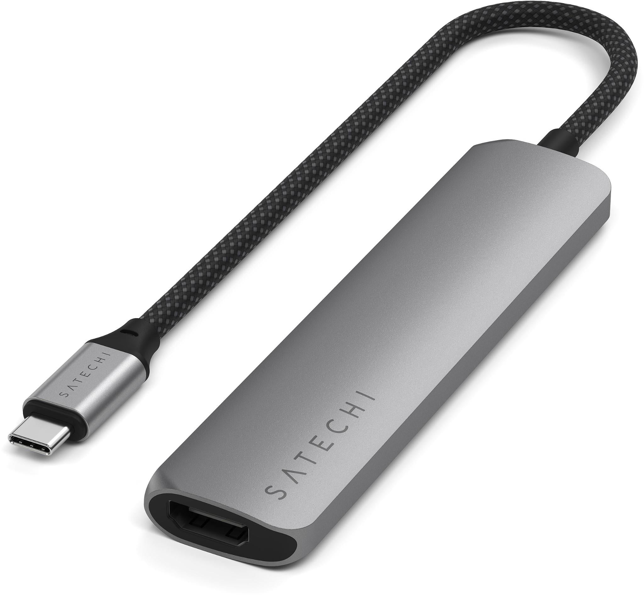 Satechi 6-in-1 USB-C Slim Multiport Adapter 4K (Space Grey)