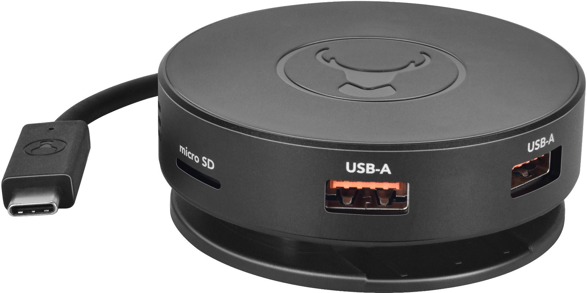 Bonelk USB-C to 6-in-1 Multiport Travel Hub (Black)