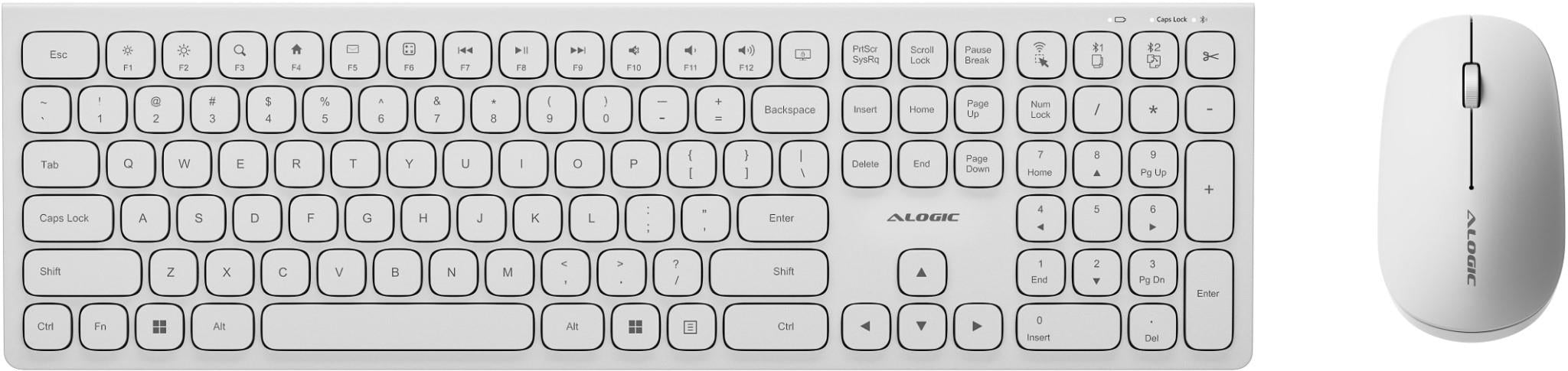 Alogic Echelon Bluetooth Full Size Keyboard + Mouse Combo