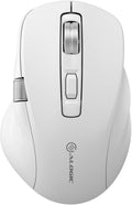 Alogic Apex Bluetooth USB-C Rechargeable 7 Keys Programmable Mouse (White)